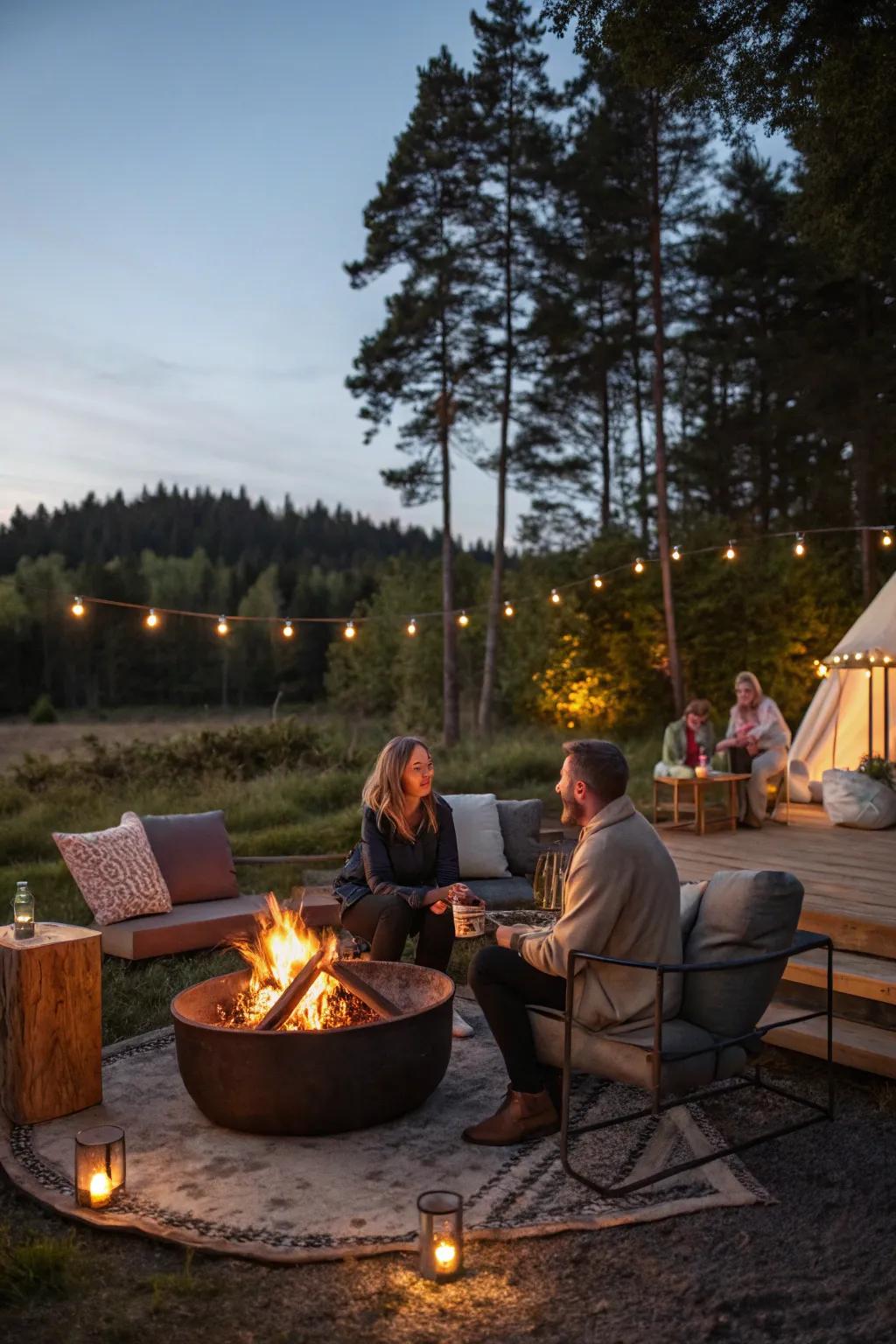 Gather around the fire for stories and s'mores to conclude the celebration.