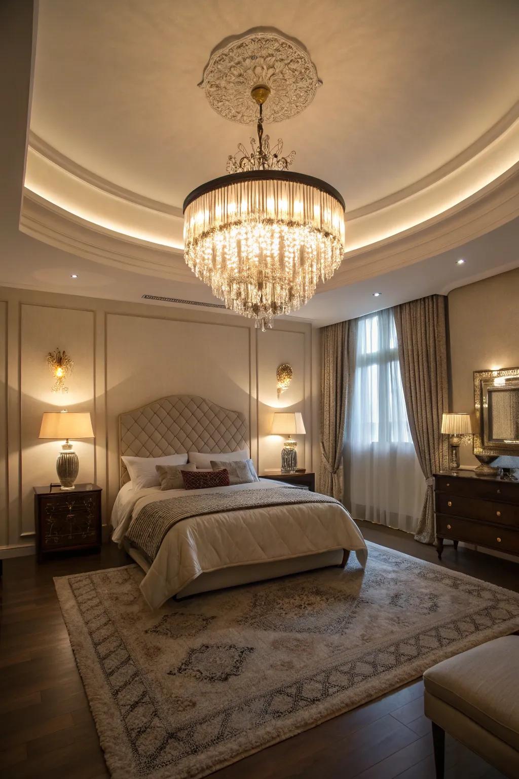 Layered illumination creates an adaptable and inviting ambiance.