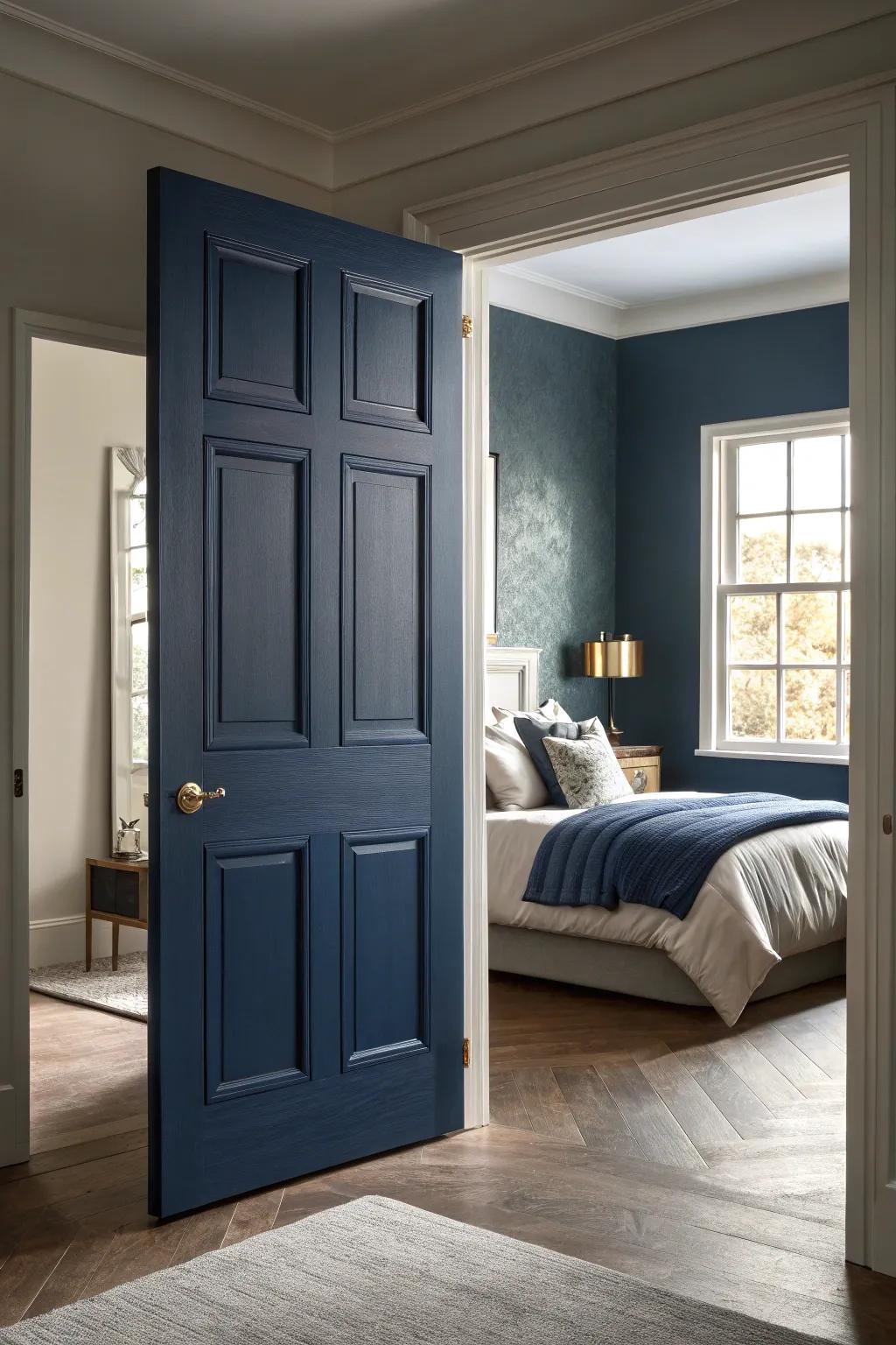 Evening dye doors introduce depth and tranquility.