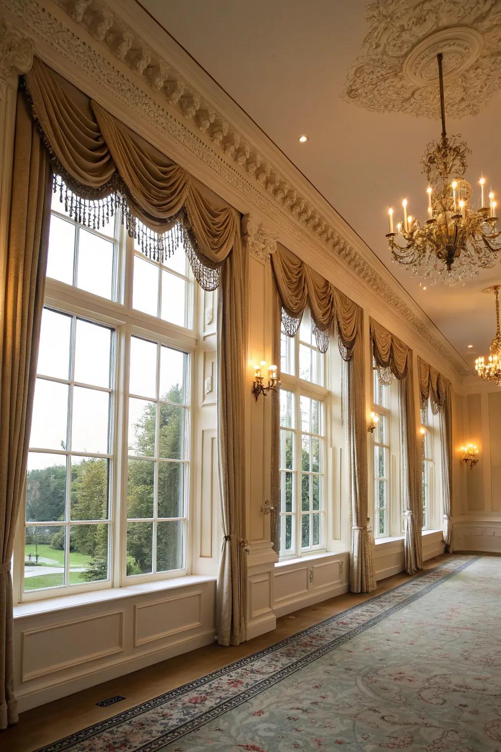 Cornice boards ensure a refined, tailored finish.