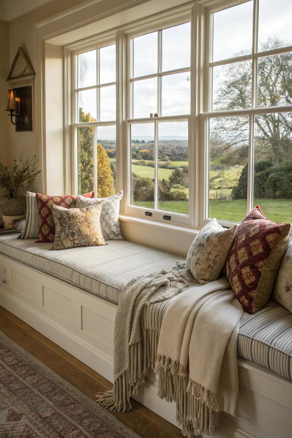 Extended seating improves the functionality of your window area.