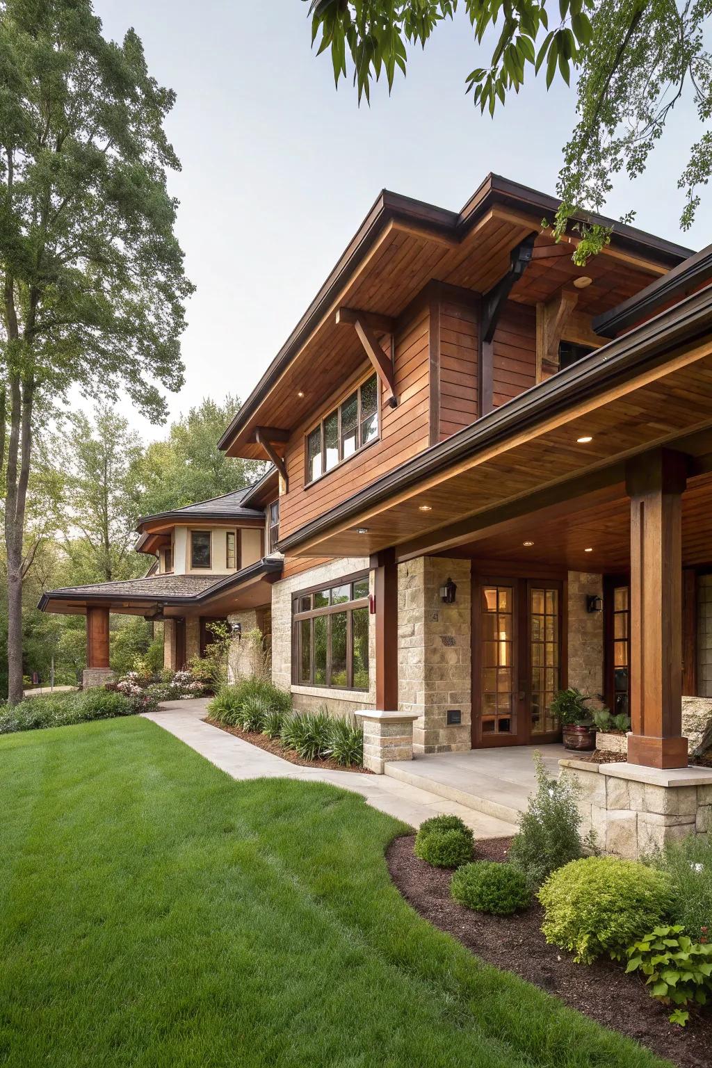 Cherrywood soffits exude luxury and timelessness.