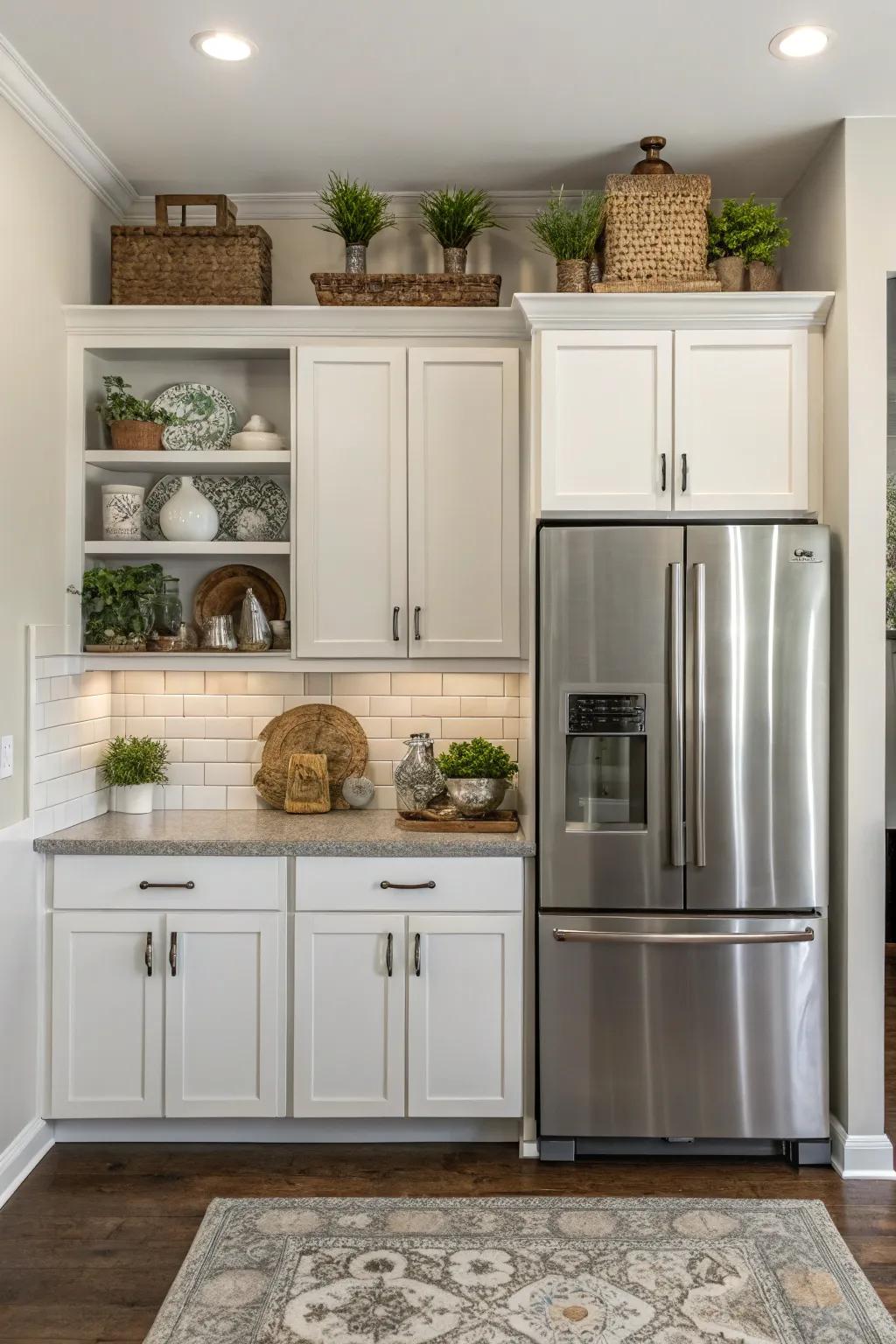 Symmetrical arrangements bring equilibrium and order to kitchen design.
