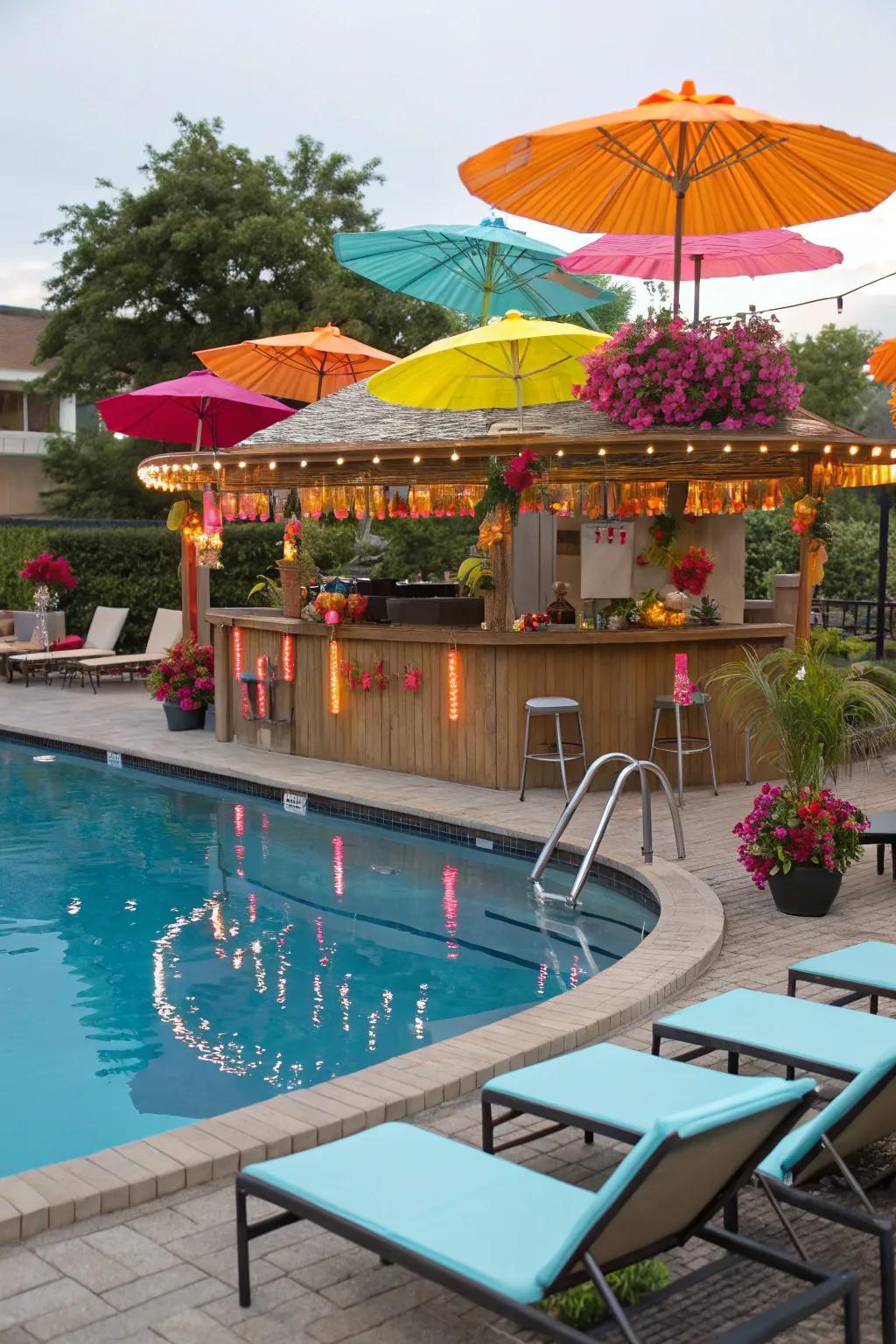 Occasional decor updates keep your poolside bar feeling fresh and inviting.