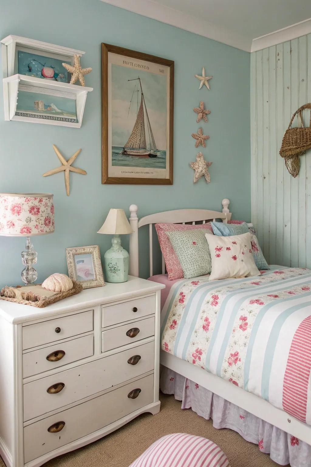 A themed space creating a cohesive and personalized room.