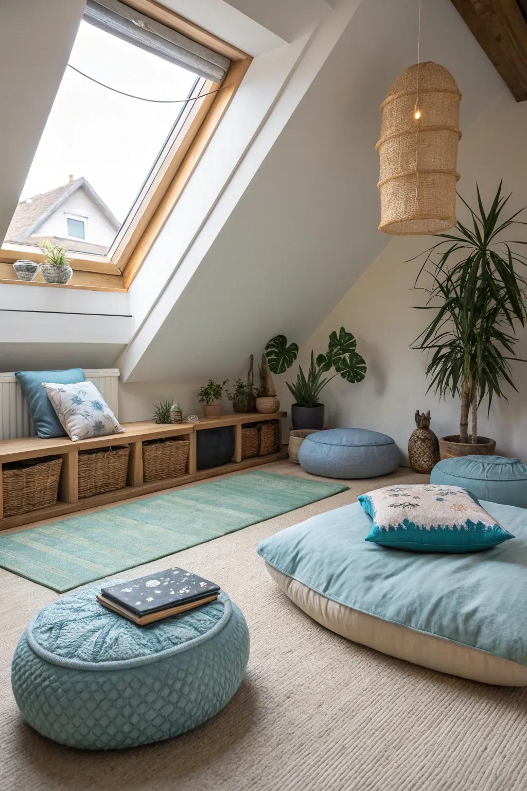 A tranquil space provides a peaceful haven within your home.