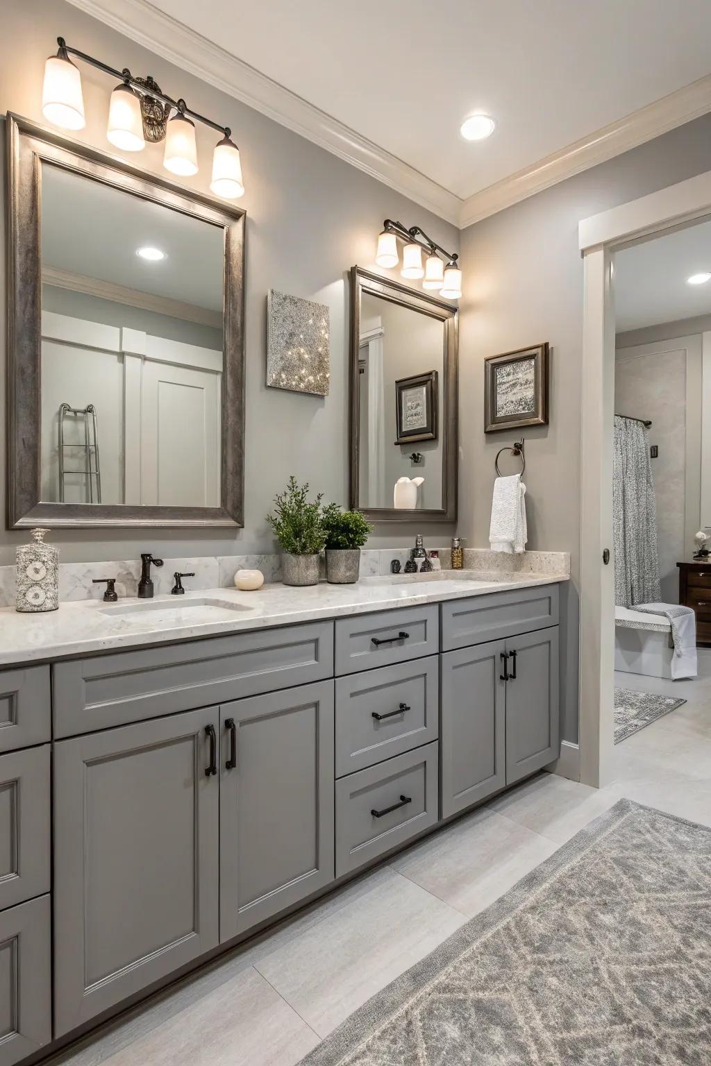 Monochromatic schemes create harmony and flow.