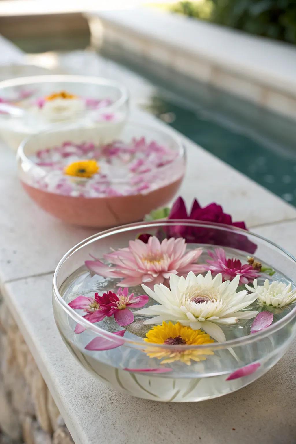 Soaring florals offer a dreamy and delicate centerpiece option.