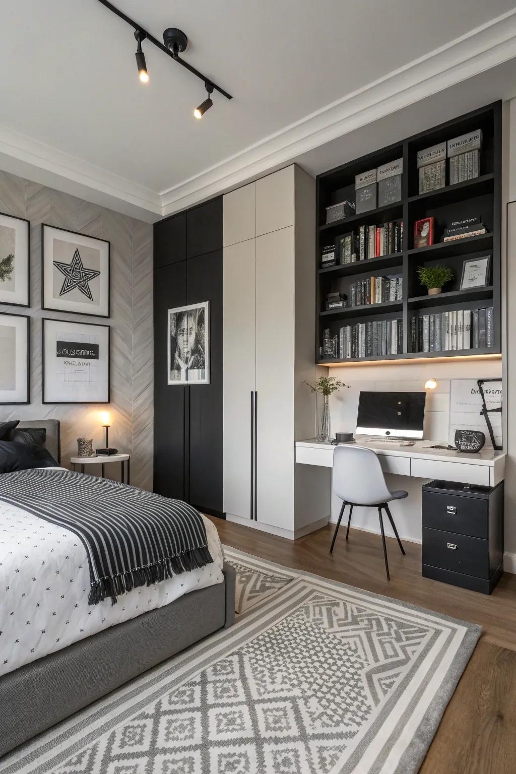 Monochrome palettes contribute depth and sophistication.