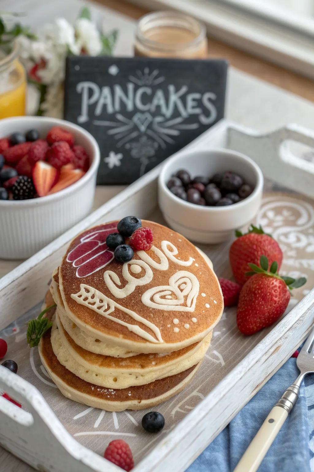 Flapjack design adds a playful and creative touch to breakfast.