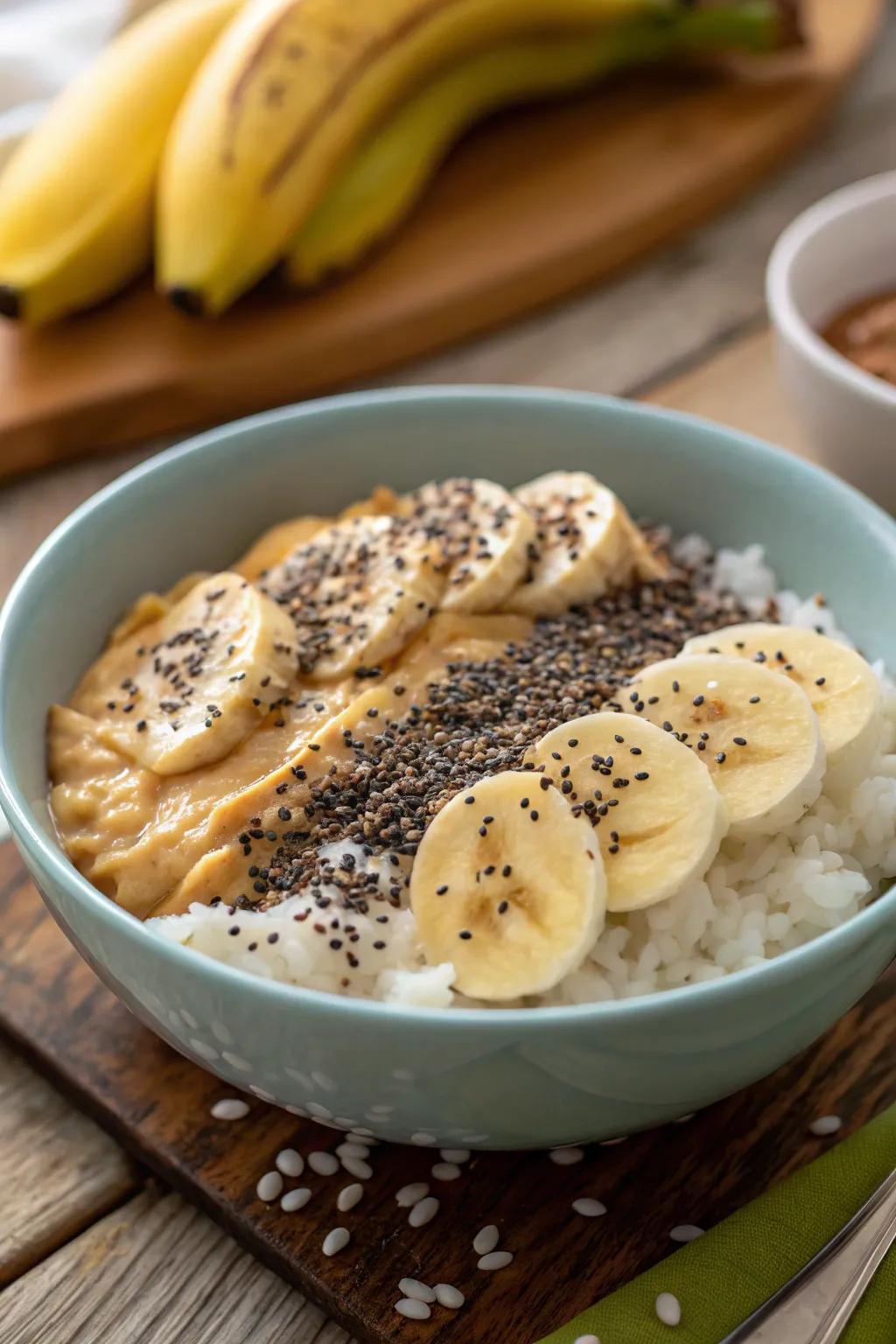 Discover a unique flavor pairing with a nut spread grain bowl.