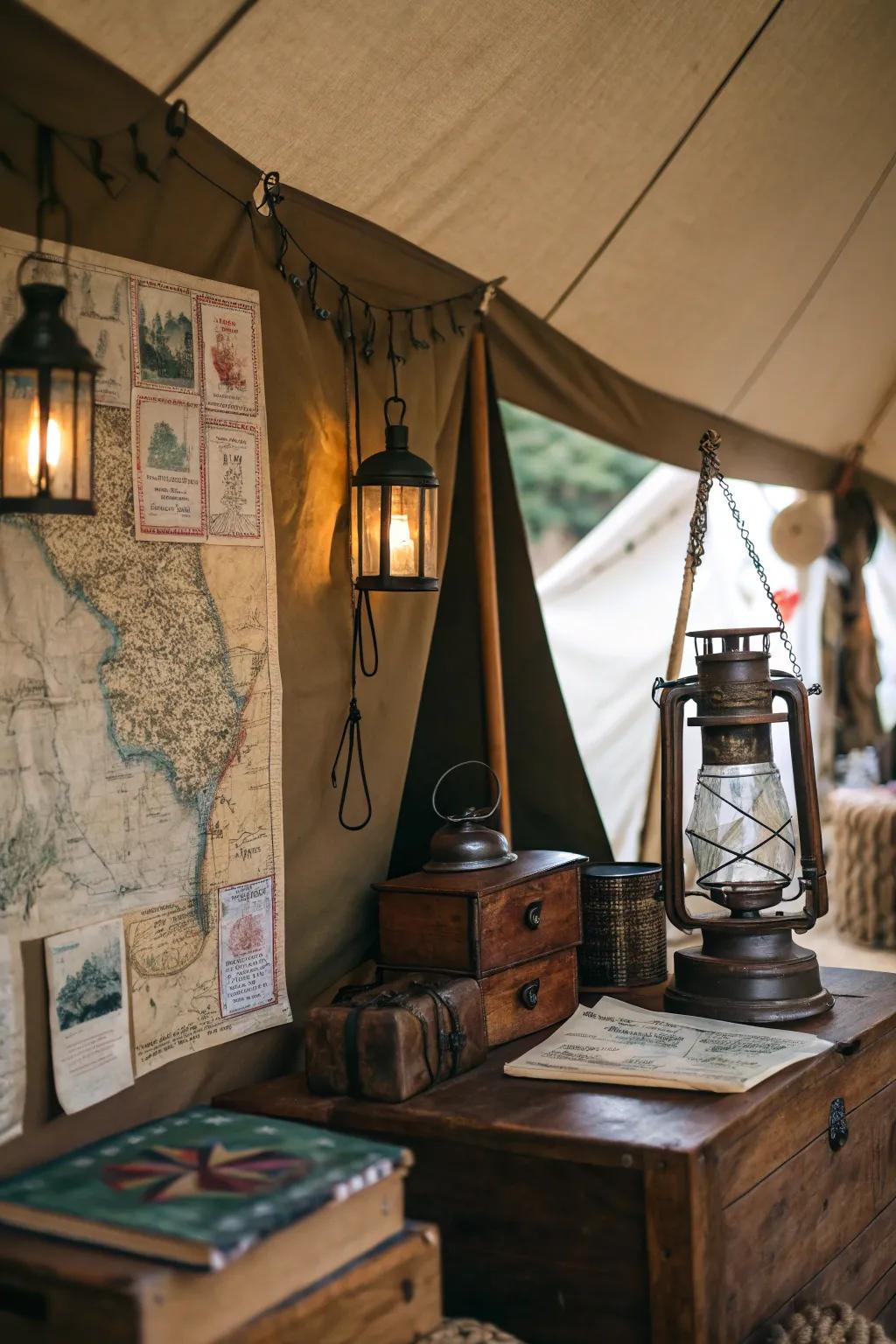 Add soul with unique classic scores inside your tent.
