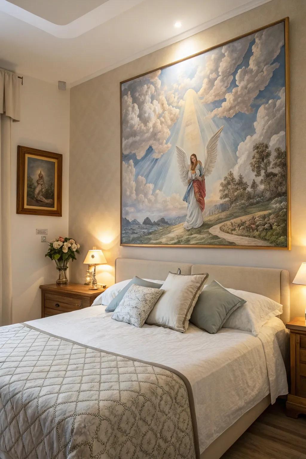 Heavenly sphere paintings add an ethereal touch to any space.