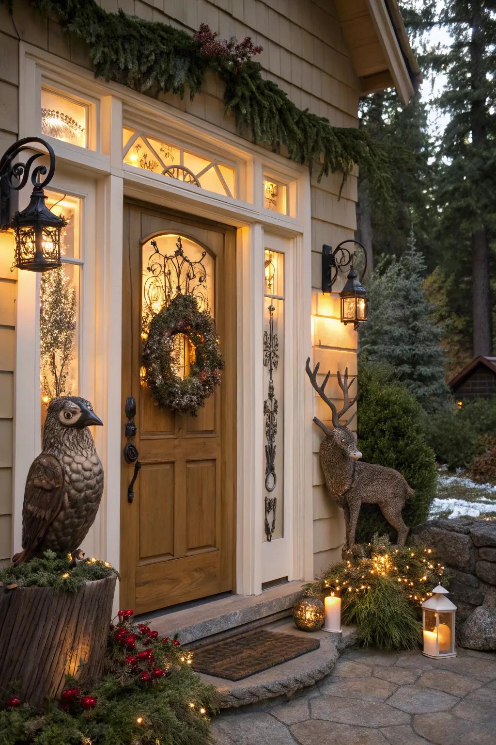 Enchant your visitors with woodland creatures.