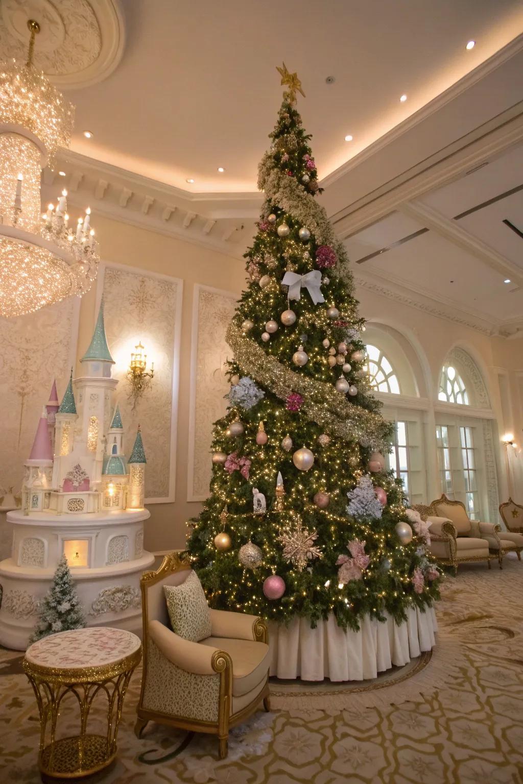 An enchanted narrative theme converts your tree into an enchanting wonderland.