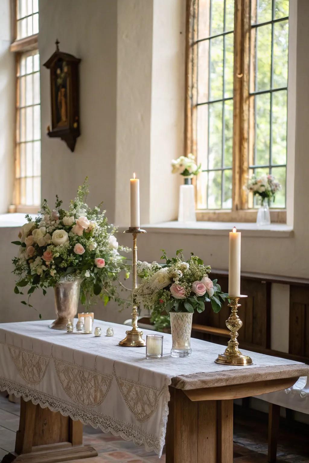 Sun's rays emphasize the allure of any table space.