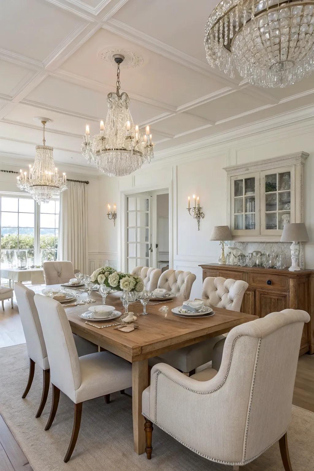 A tidy, elegant base is provided by seashell pure.