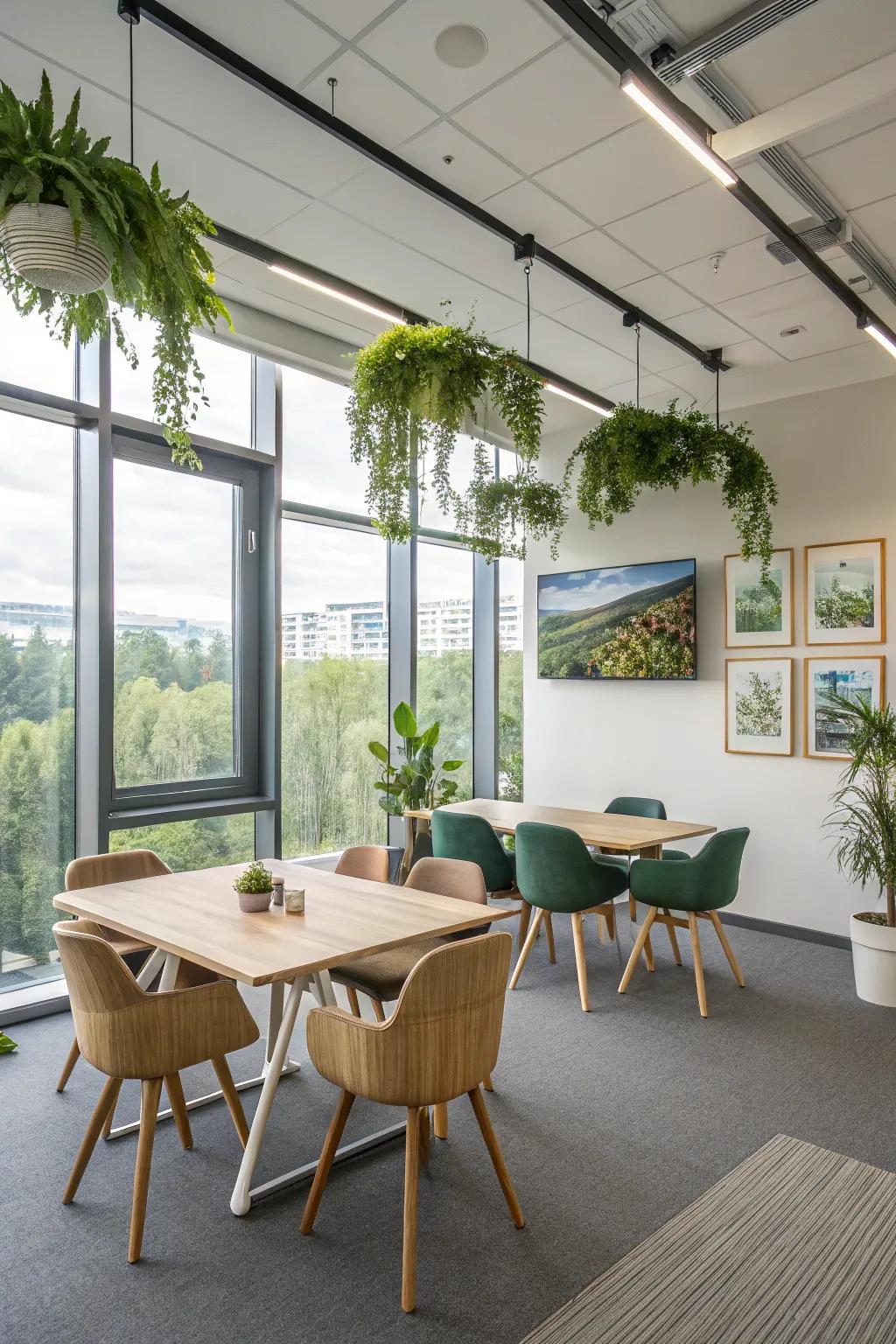 Natural-friendly materials add a responsible touch to your space.