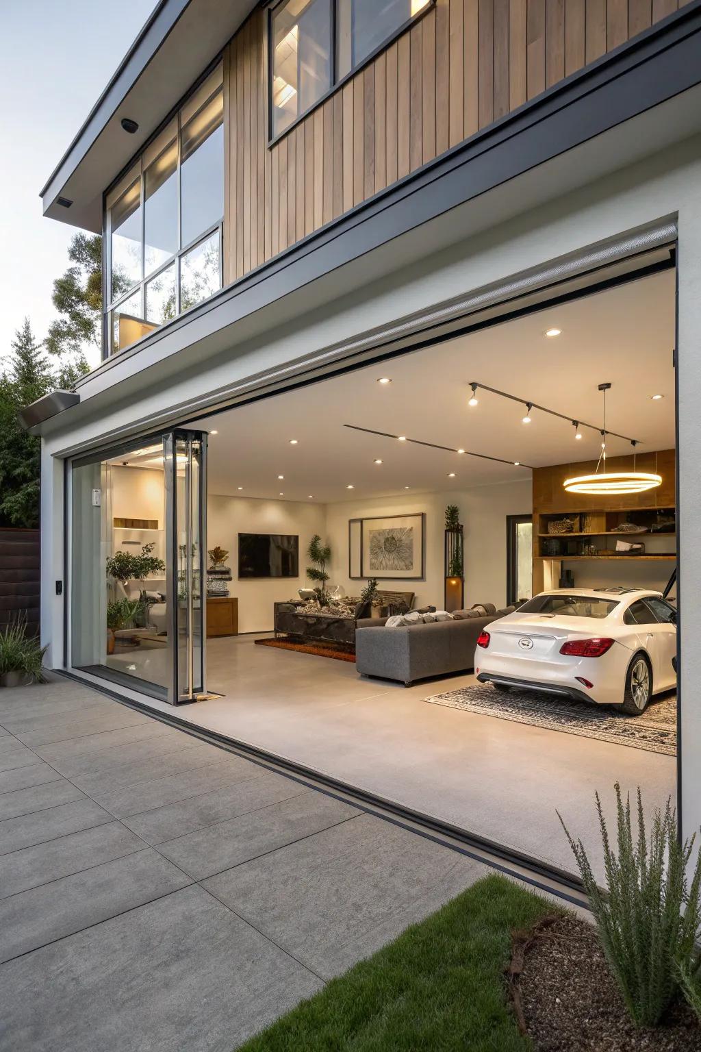 An open concept design enhances flow and connectivity between areas.