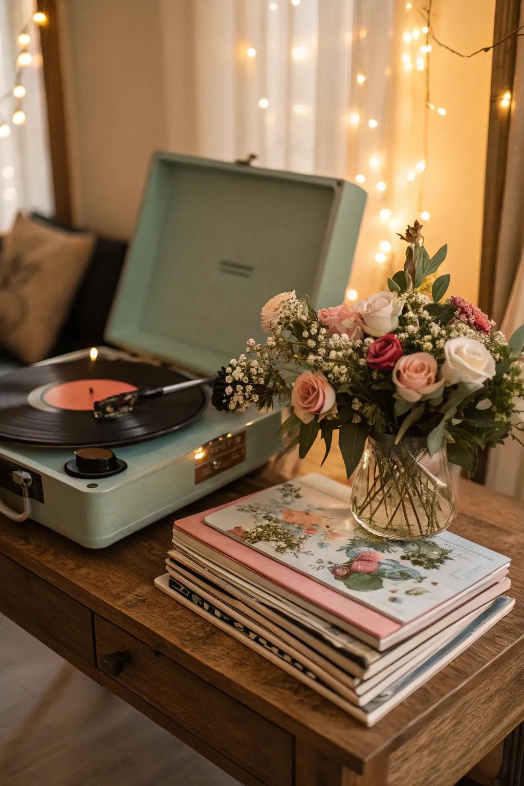 A sentimental configuration showcasing an affection list primed to perform.