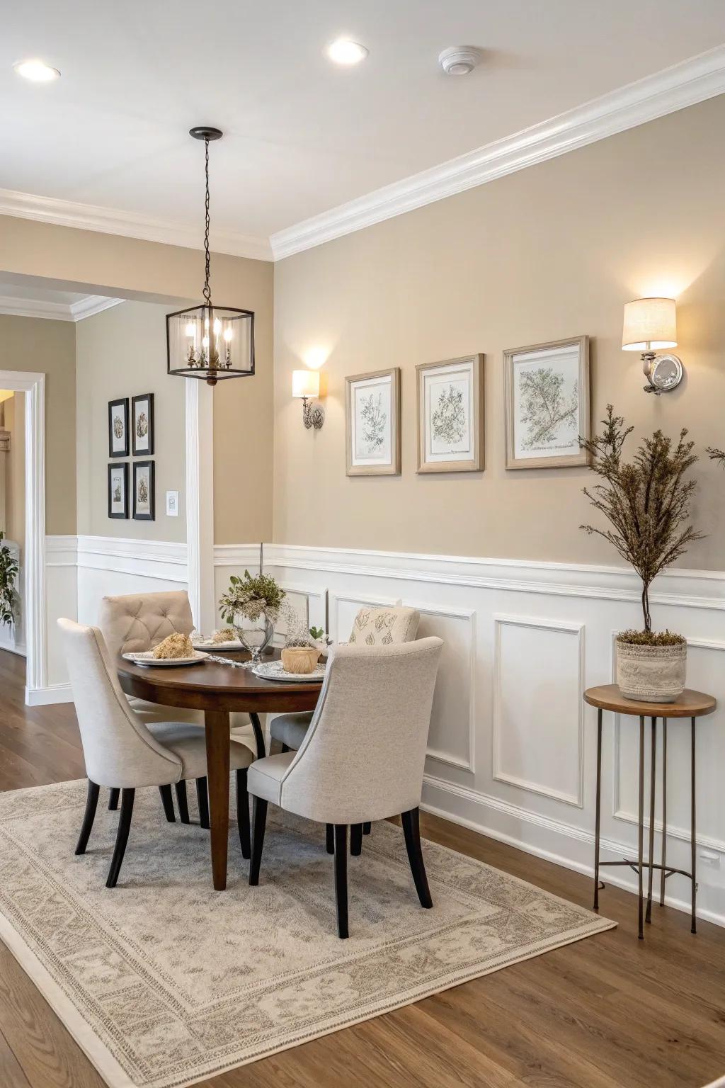 Subdued hues provide a serene and minimalist elegance.