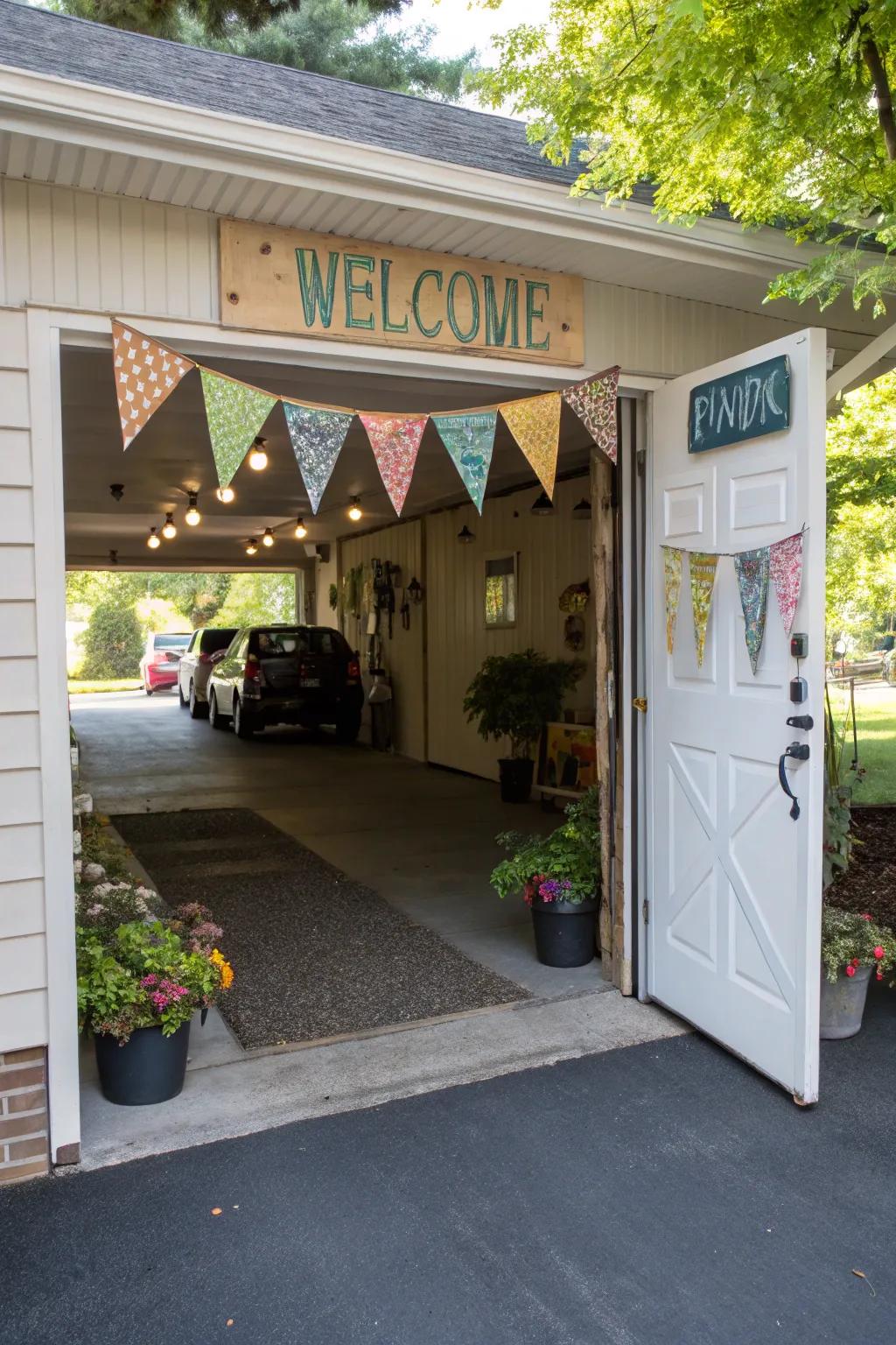 Personalized signs add a unique touch to your entryway.