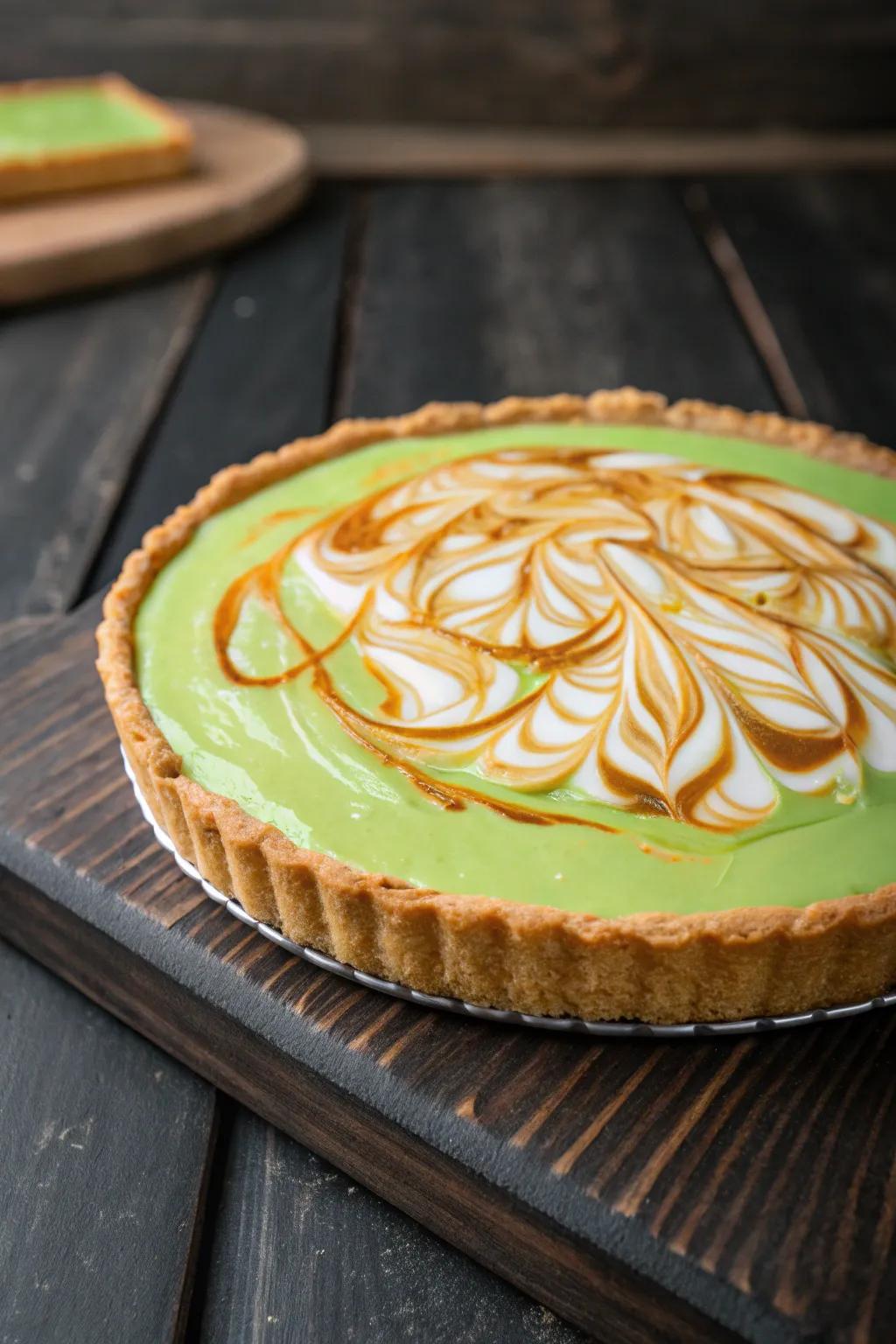 Sweet swirls add richness and a hint of luxury.