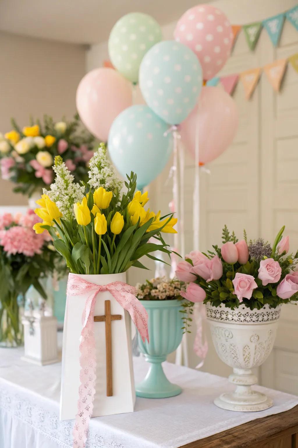 Seasonal adornment accents capture the quintessence of renewal and celebration.