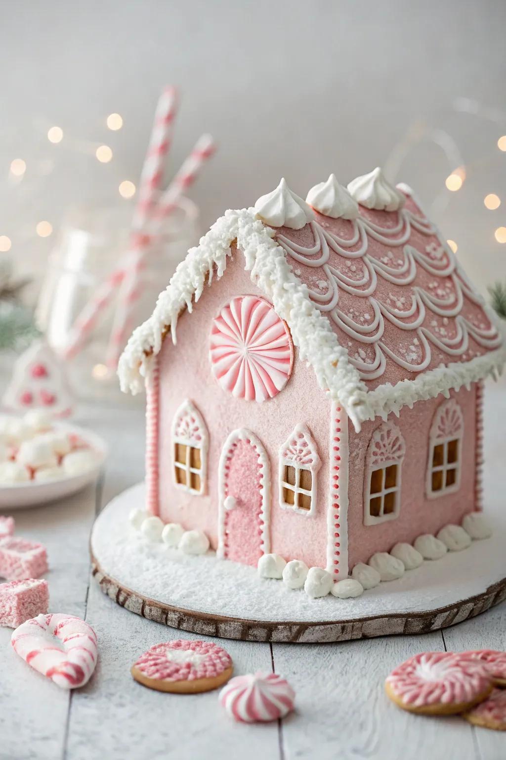 Step into a dreamy world of sweetness with the Rose Sweet Palace—a gingerbread house that blends minimalist charm with a playful boho twist.