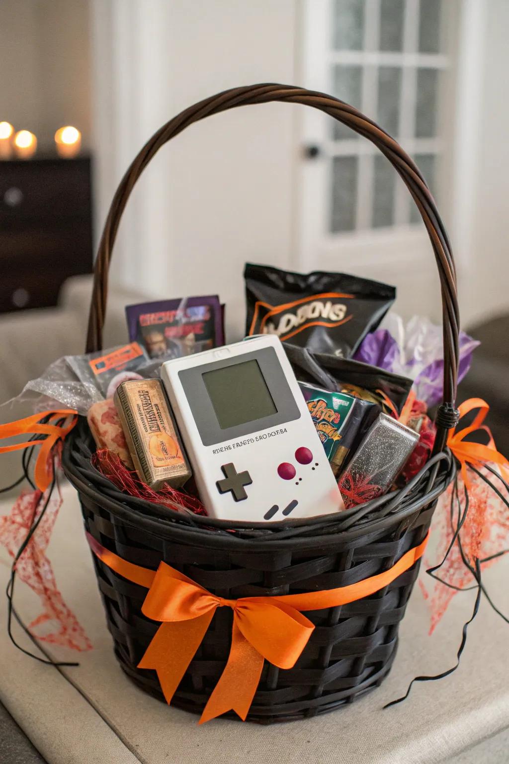 Relive retro gaming using a nostalgic Halloween theme.