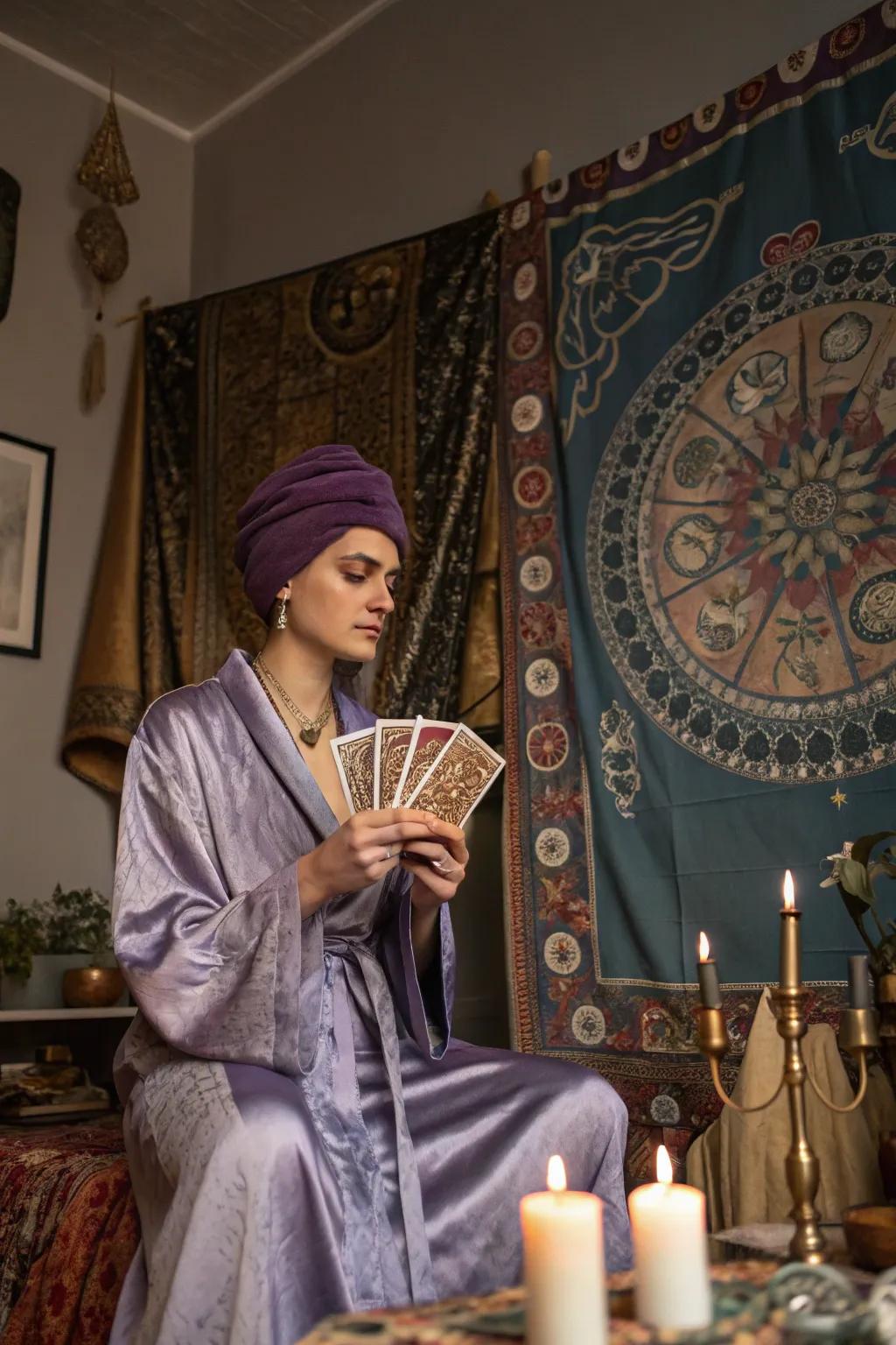 Predict a stylish future with a clairvoyant robe.