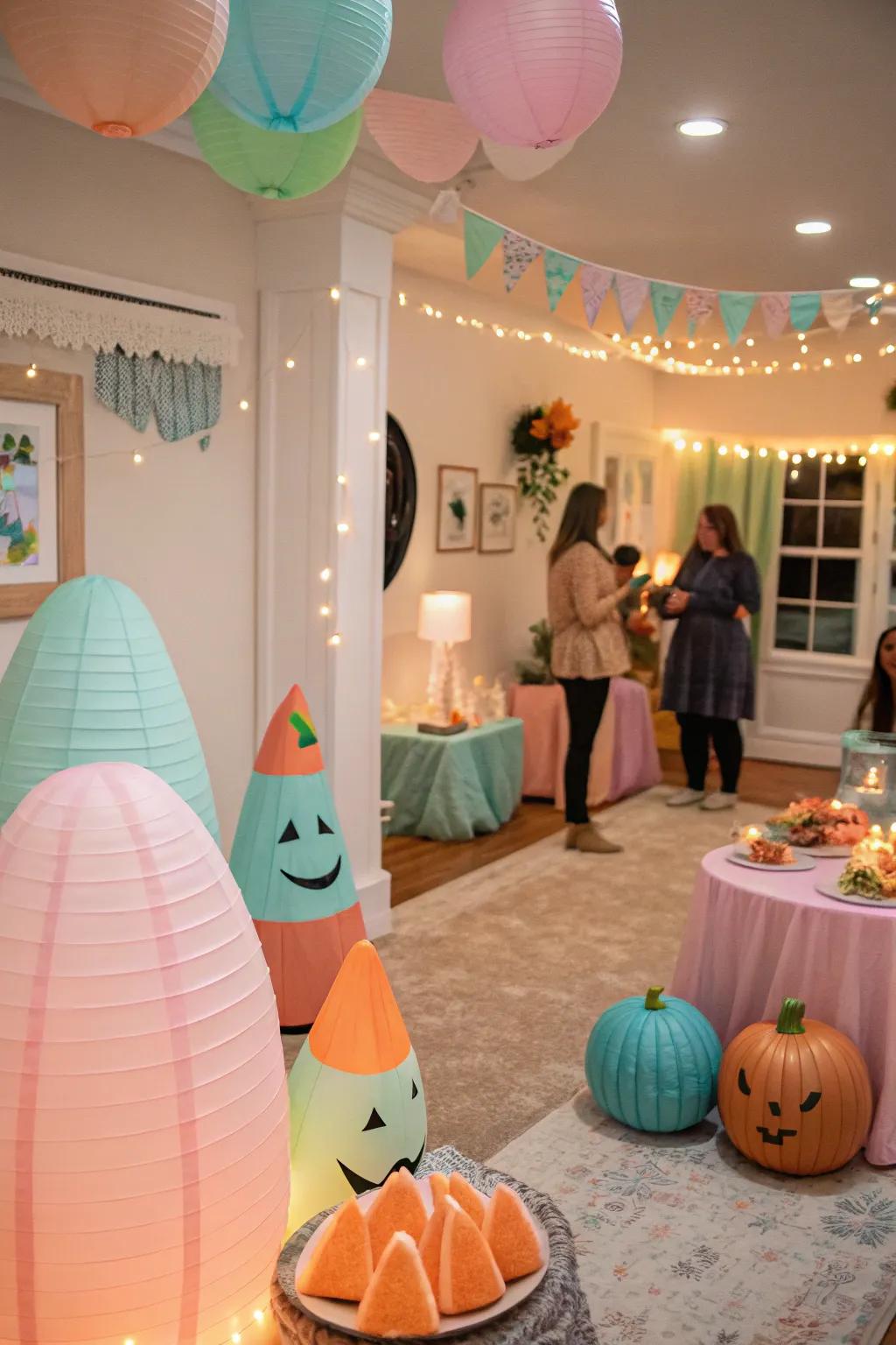 Experience a whimsical and gentle light Hallows' Eve.