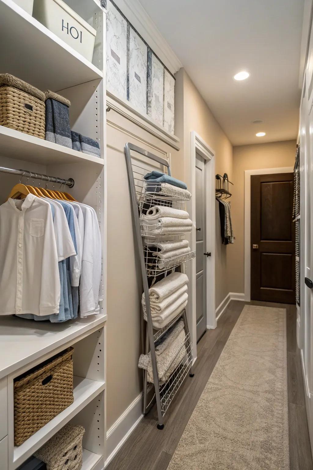 Wall-mounted racks give you new-wave storage solutions.