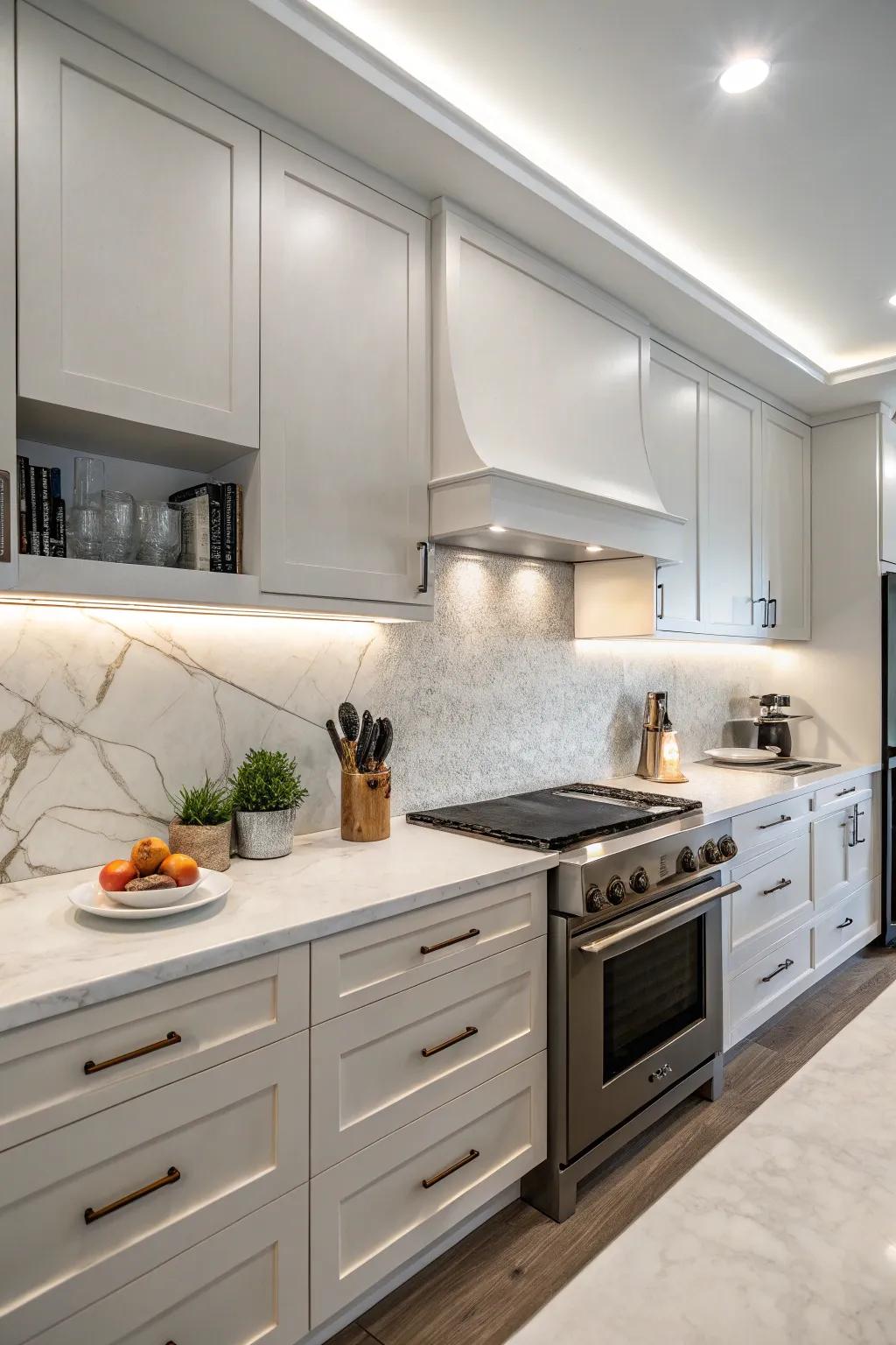 Uniform paneling offers sleek, minimalist style.