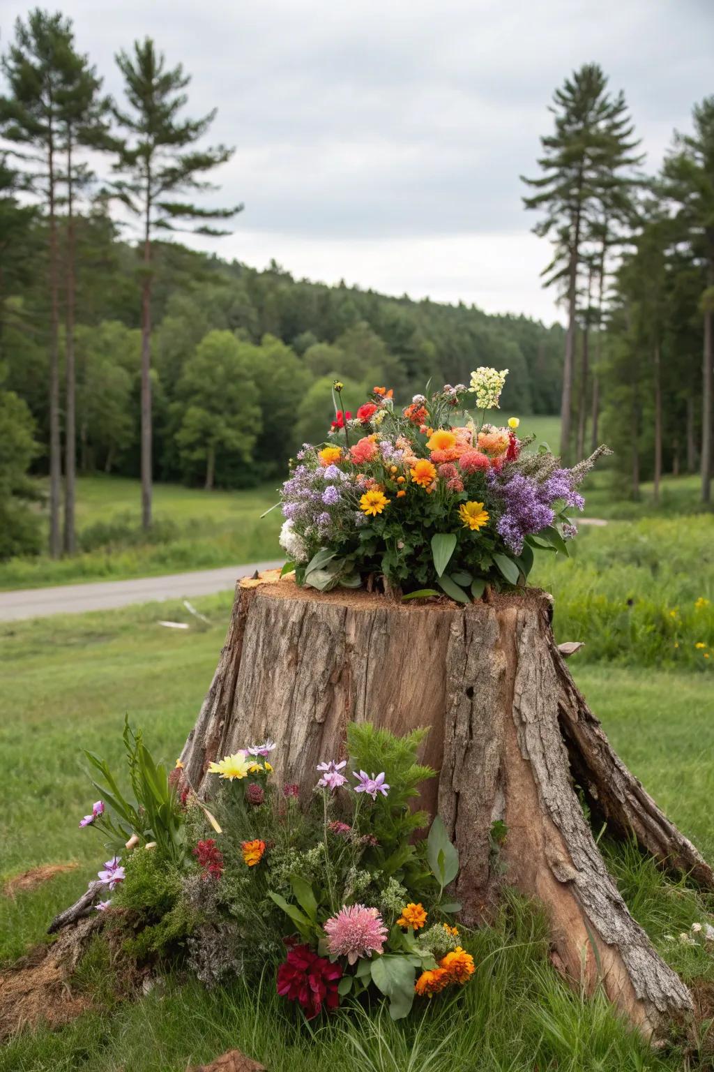 An inventive flower display delivers new style to your garden.