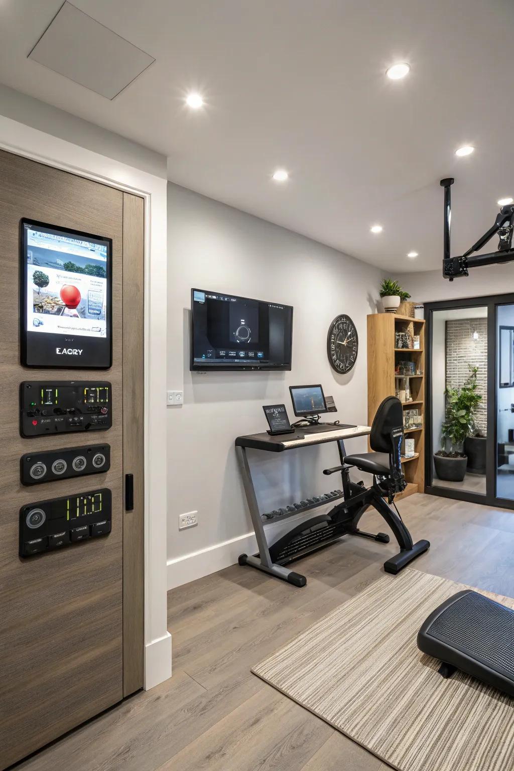 Smart technology improves productivity and ease in your office gym.