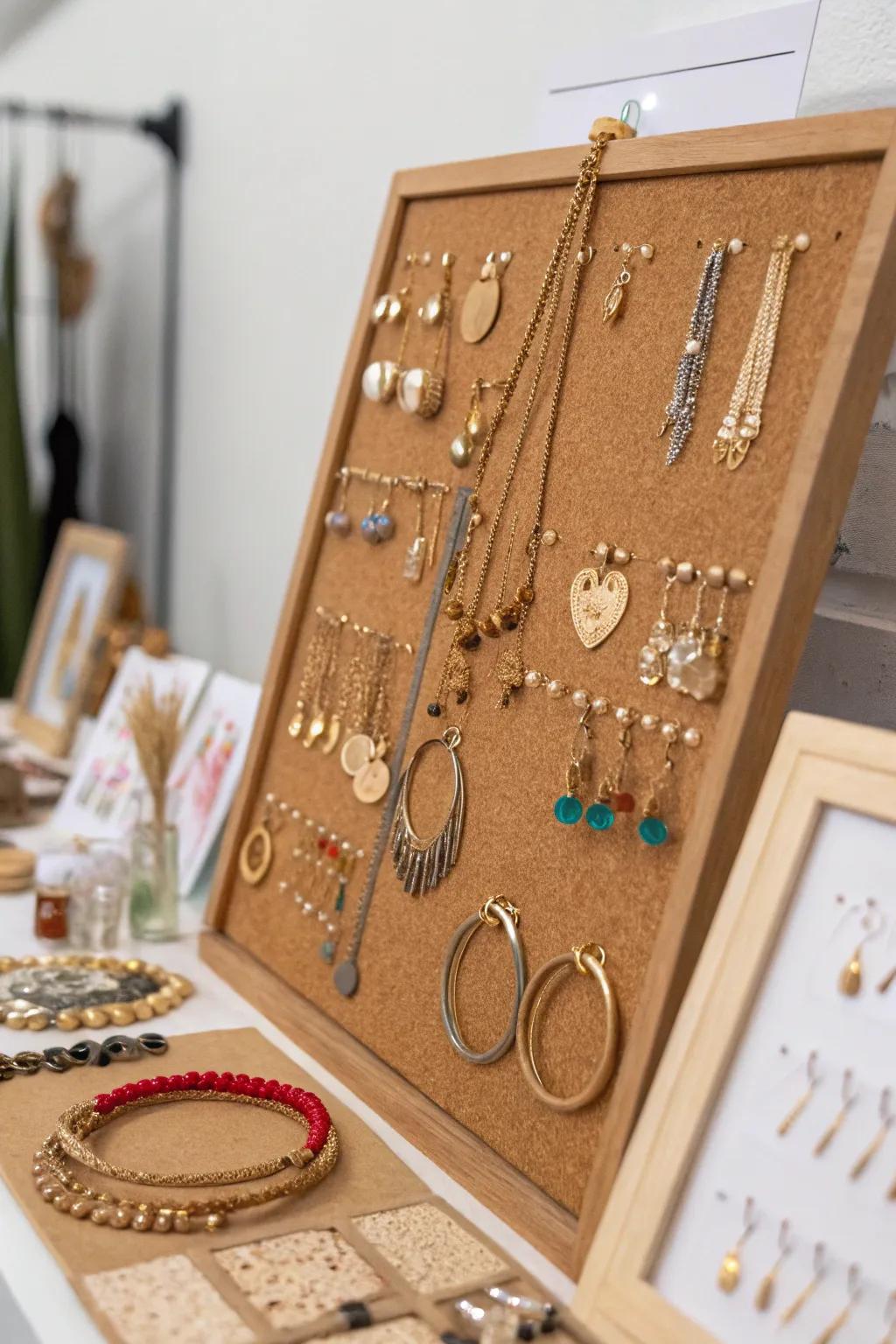 Crafty pin-board showcase