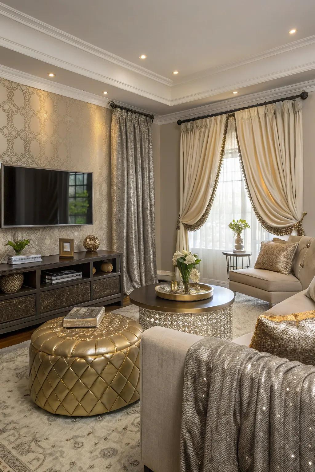 Grandeur elements for a sophisticated feel.