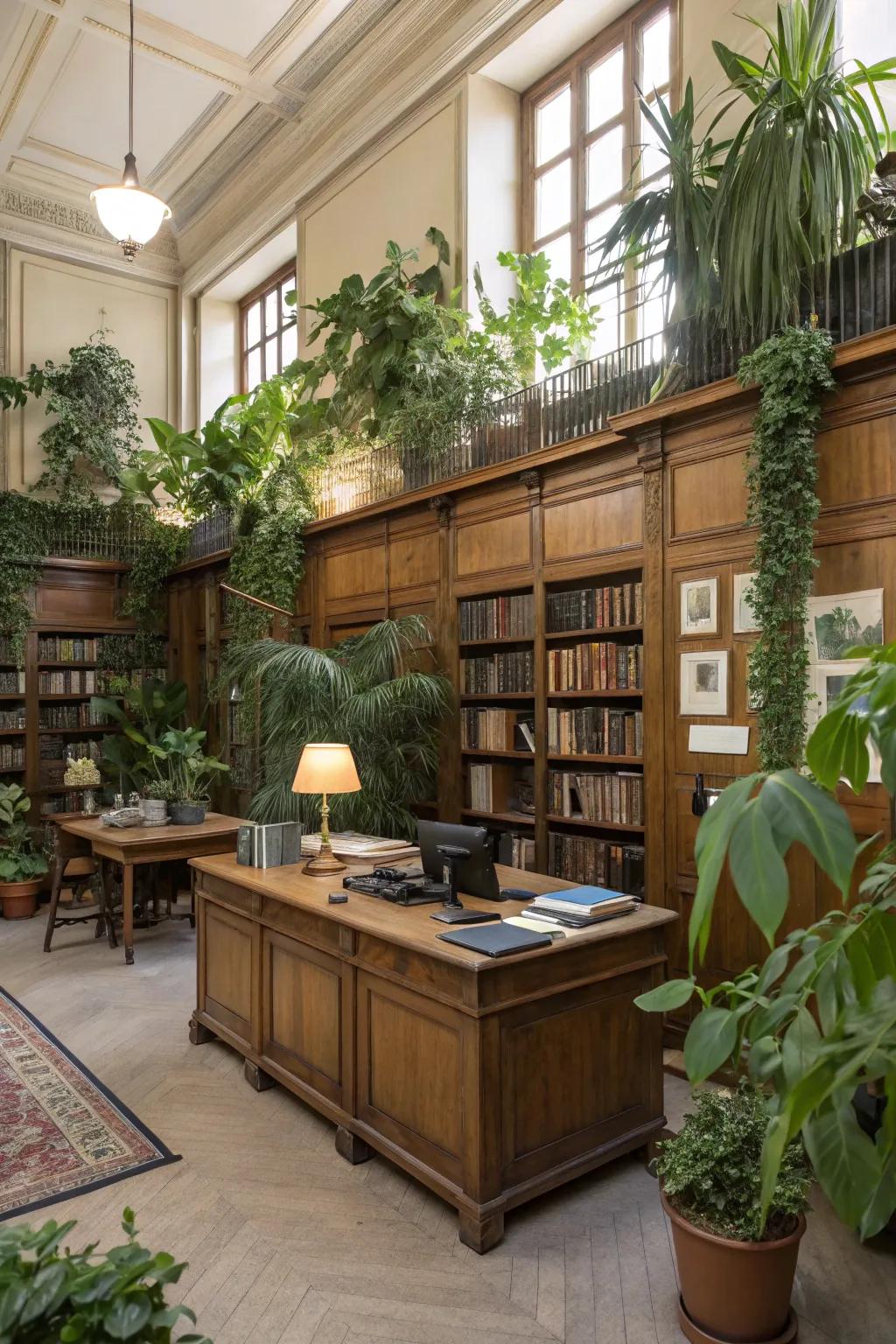 Make a calm space with nature.