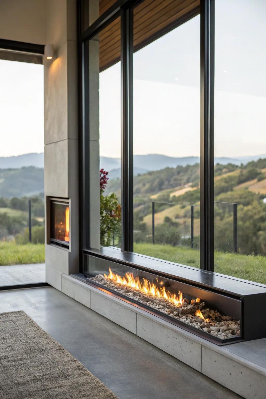 Frame exterior charm using your long hearth.