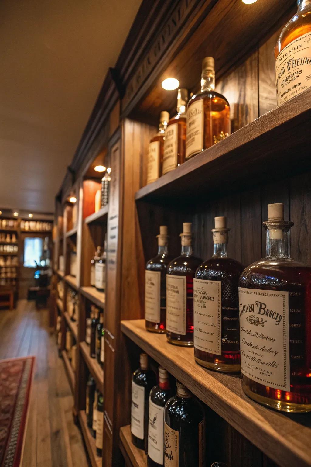 Personalized labels make your spirits collection uniquely yours.
