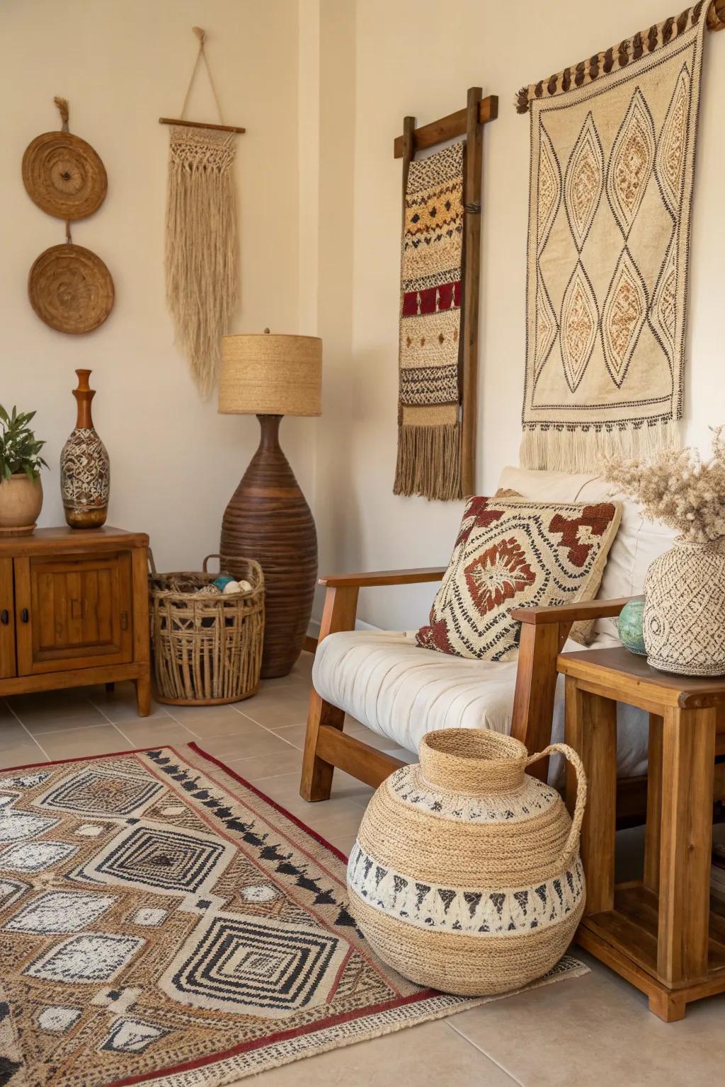 Artisan design adds depth.