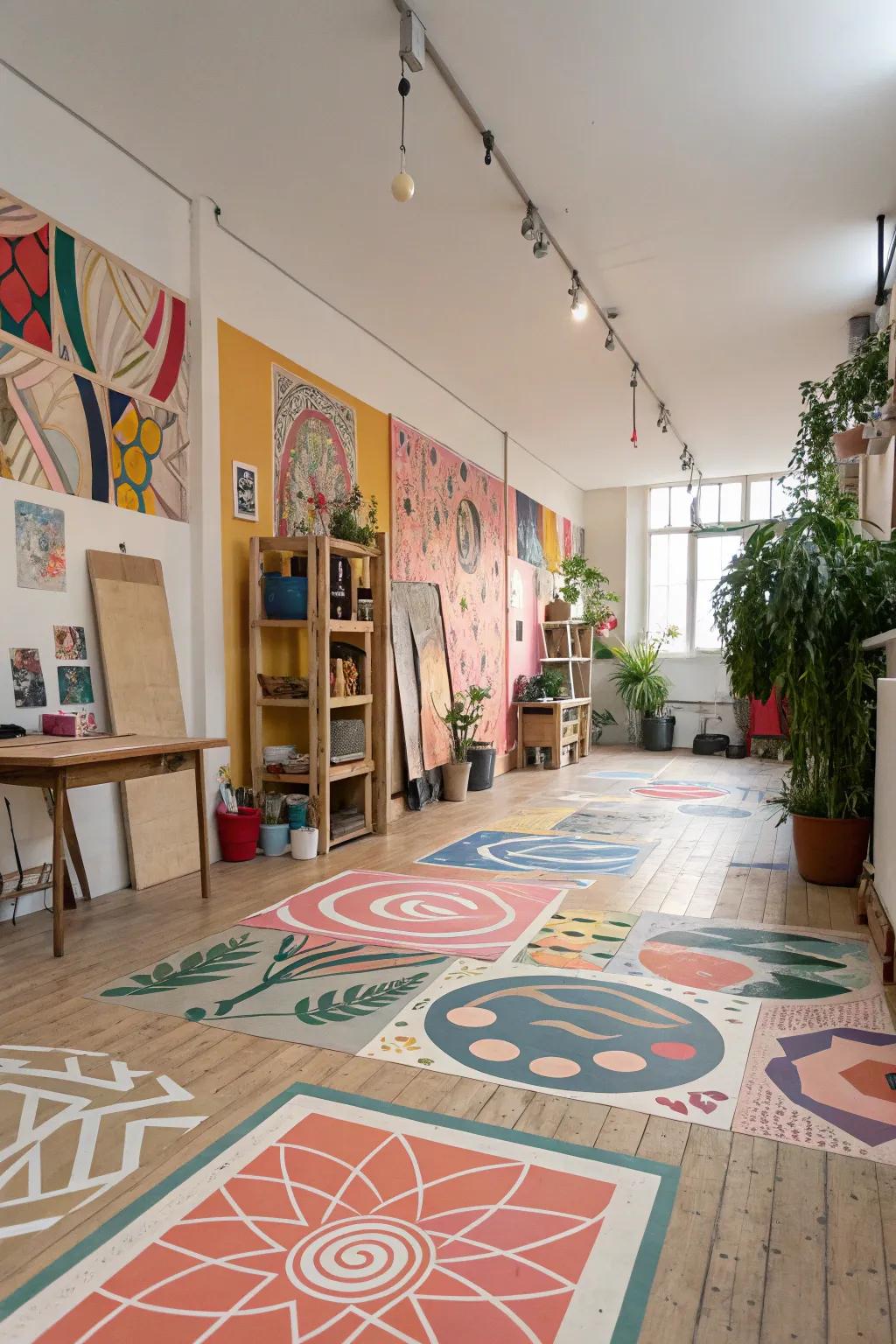 Abstract art layouts permit your ingenuity to radiate.