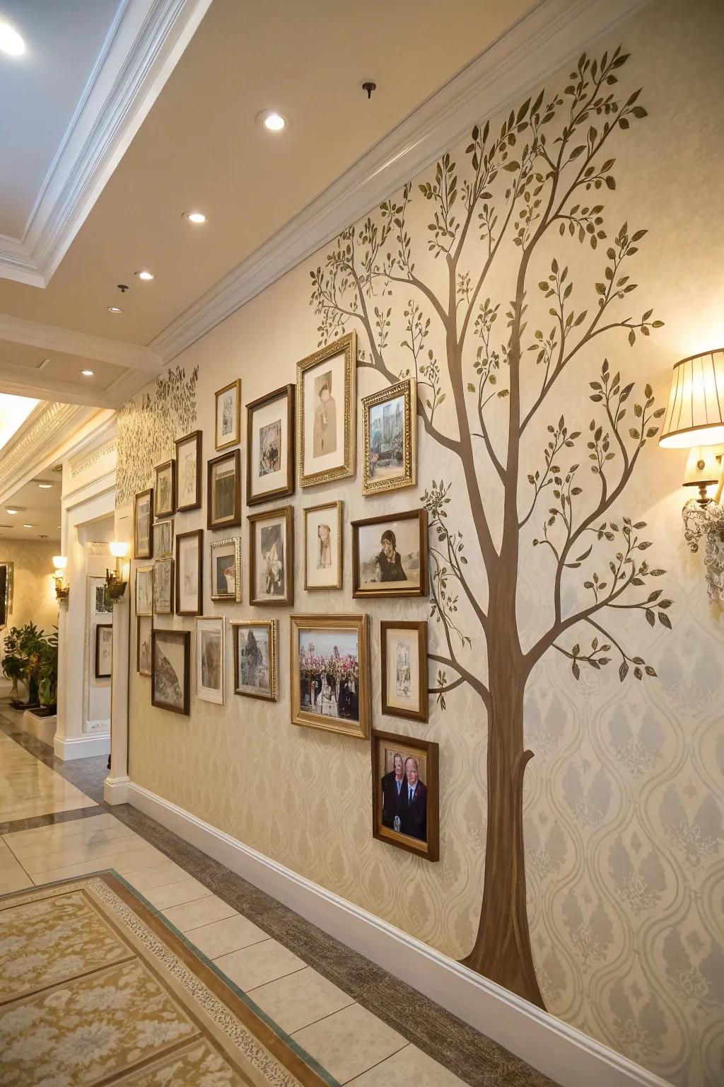 Pictures family with frames