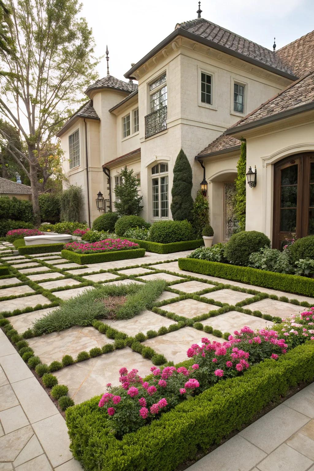 Architectural plant forms add artistic flair.