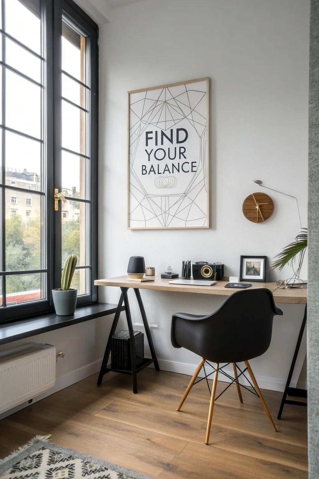 Geometric designs introduce contemporary positivity.
