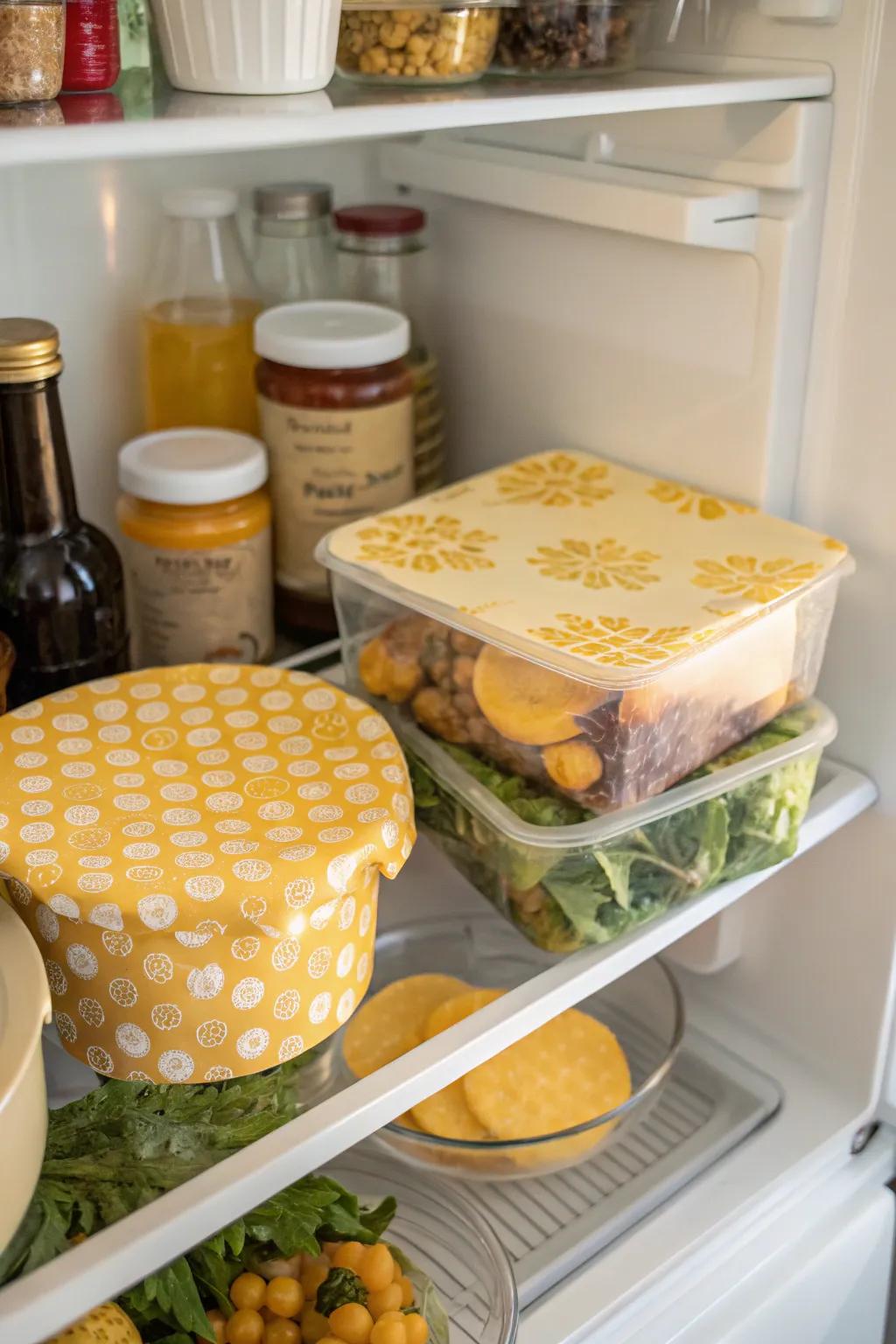 Beeswax wrap is a sustainable way to keep food fresh.