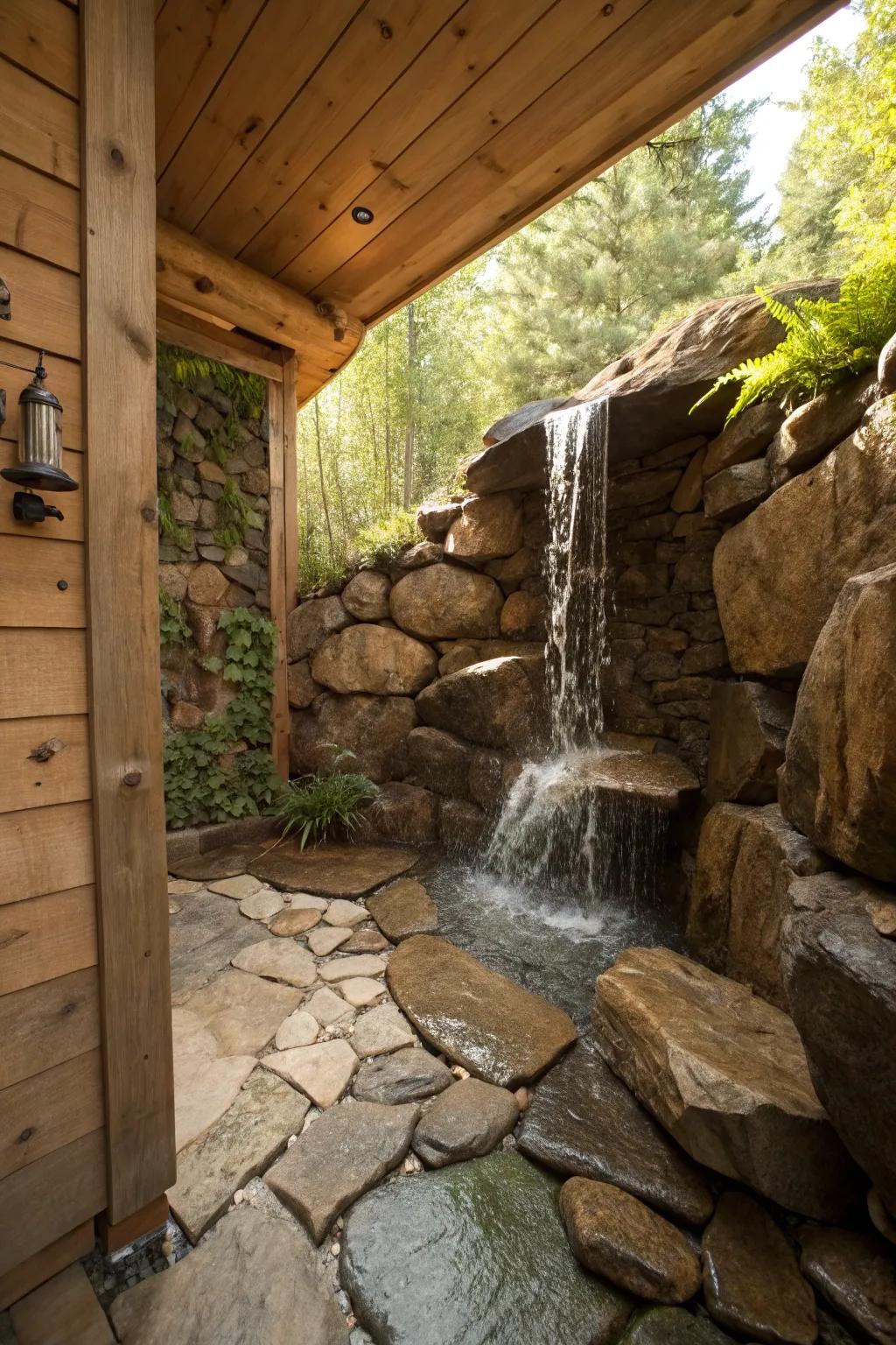 Cascade features enhance the countryside experience.