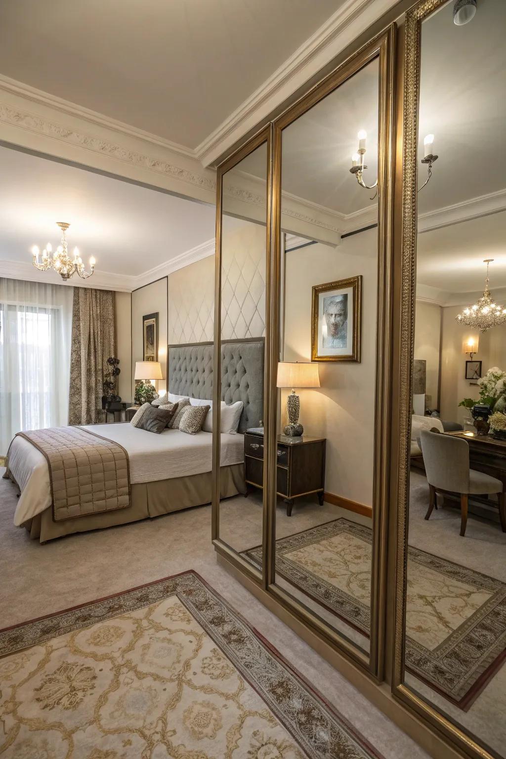 Reflectors which enhance space and add stylish decor.