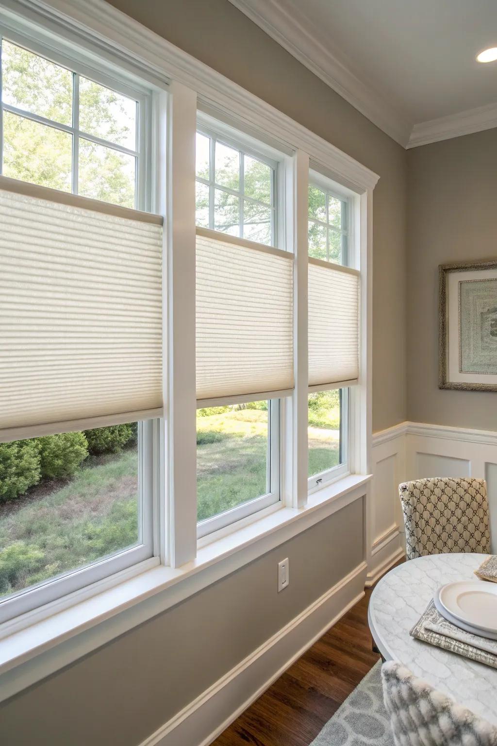 Bubble shades offer energy efficiency and flair in one package.